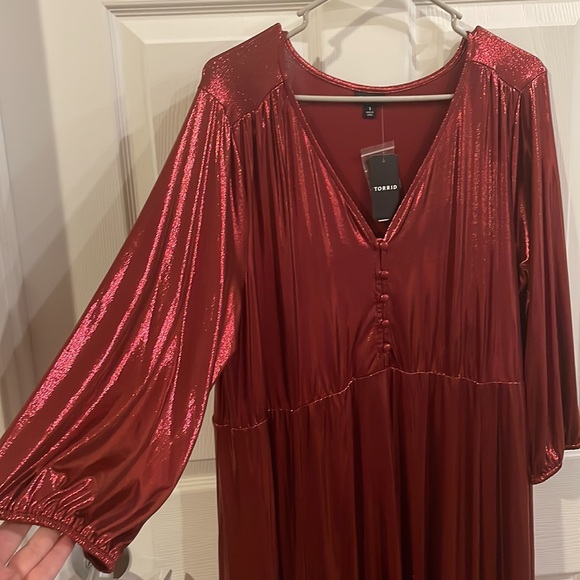 NWT Torrid Red Dress 1X - Picture 5 of 10